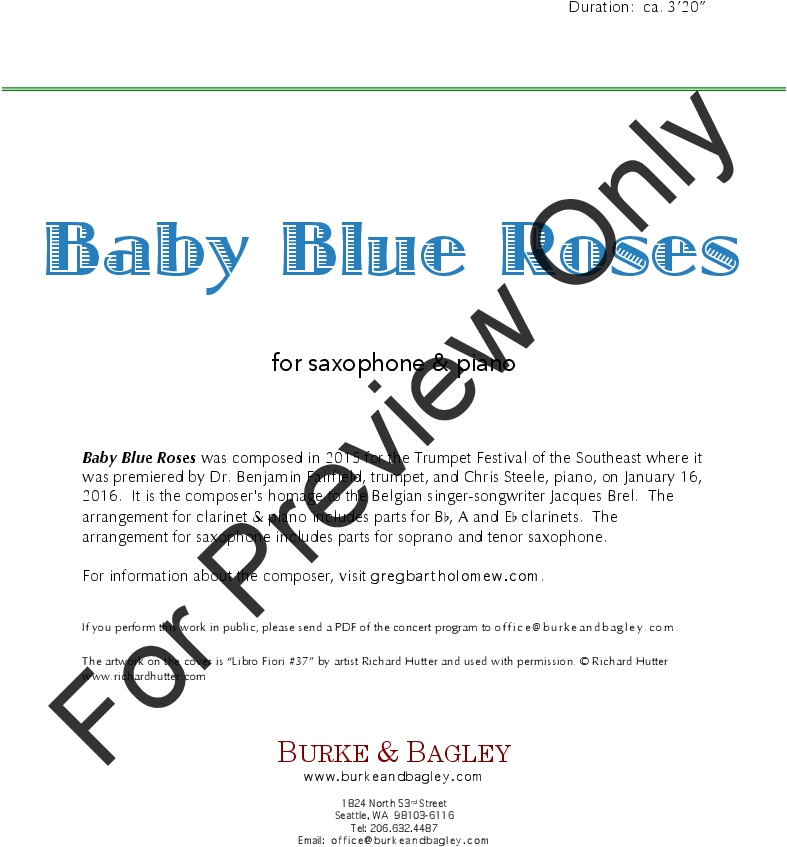 Baby Blue Roses Thumbnail - Father I Put My Life In Your Hands Music (816x1056), Png Download