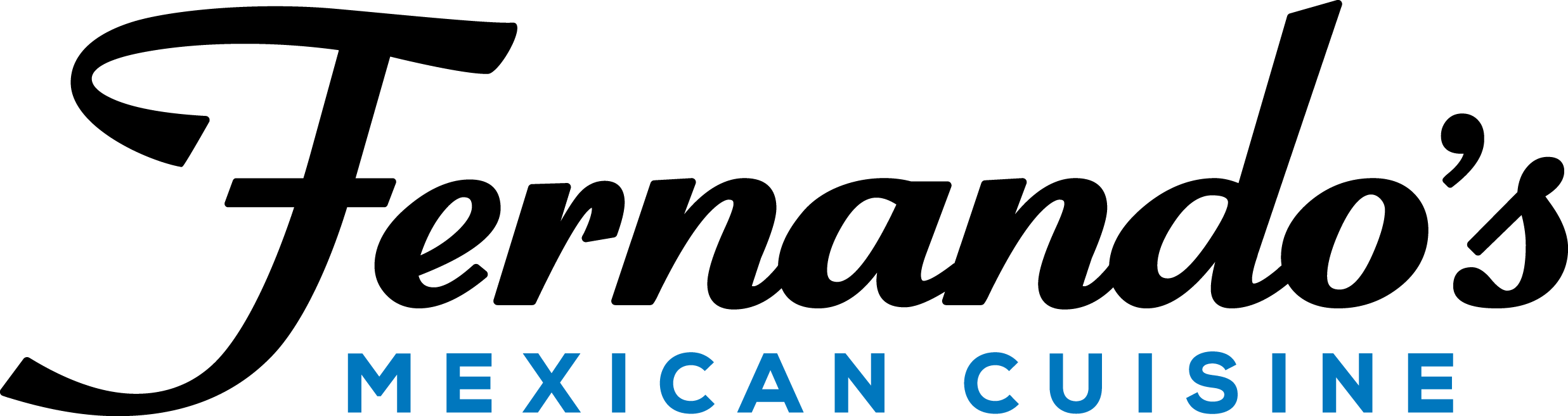 Fernando's Mexican Cuisine Logo On A White Background - Fernando's Mexican Cuisine (2473x657), Png Download