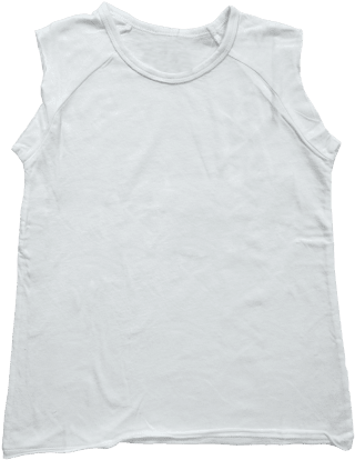 Picture Of White Muscle Tank - Undershirt (415x415), Png Download