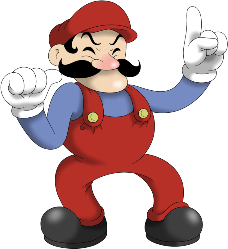 Png Free By Faren On Deviantart - Grand Dad Y Mario (800x837), Png Download