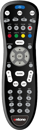 Entone Remote (240x587), Png Download