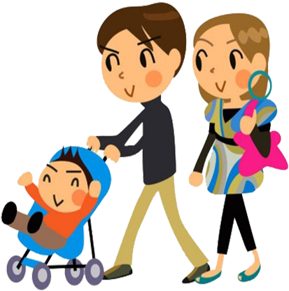 Parents Photo - Cartoon Family (436x436), Png Download