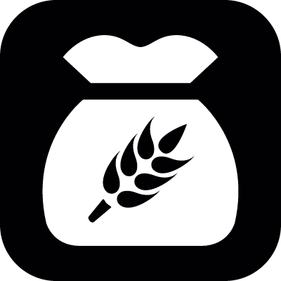 Wheat Grain Bag Vector - Money Bag Icon White Png (400x400), Png Download