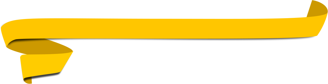Banner Yellow Png - Ribbon Banner Png Yellow (1150x296), Png Download