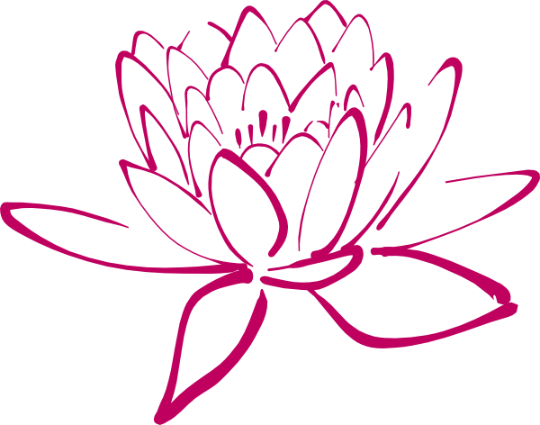 How To Set Use Dark Pink Lotus Clipart (600x472), Png Download