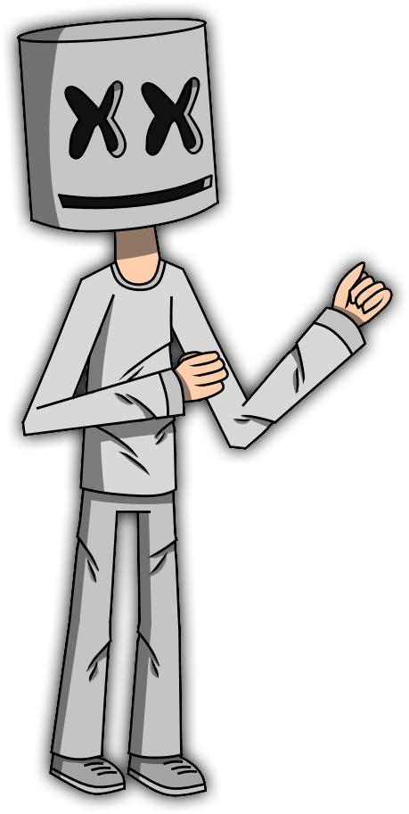 Marshmello - Marshmello Animado De Dibujo (550x950), Png Download