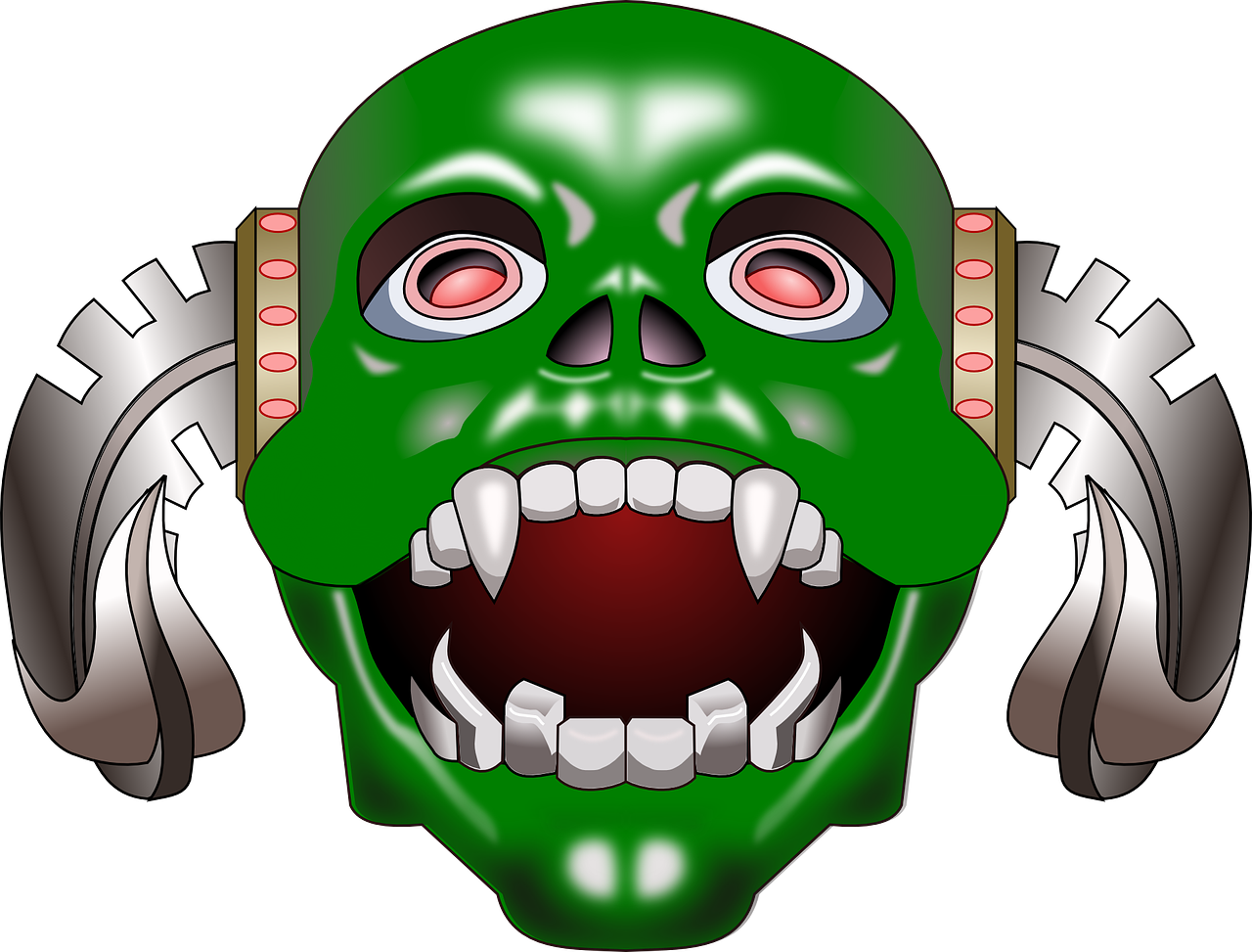 魔鬼 牙齒 (500x380), Png Download