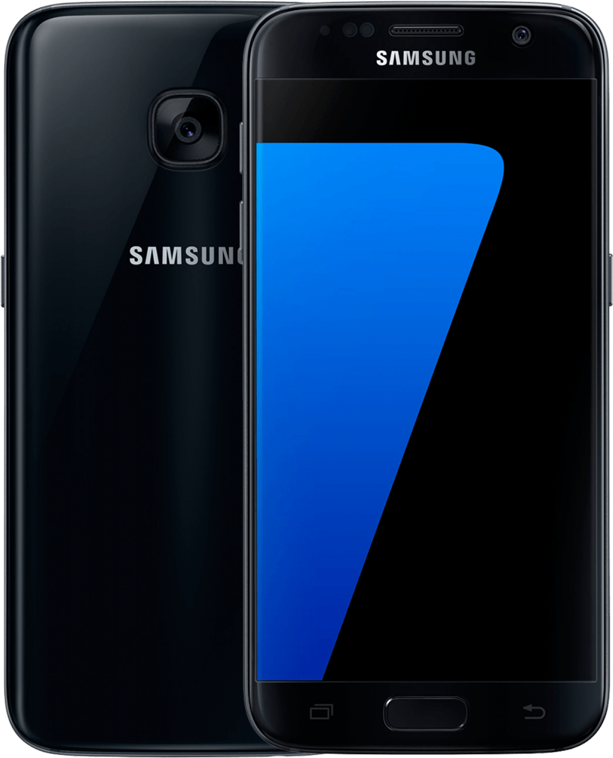 Galaxy S7 Black - Samsung S7 Black Onyx (1600x1600), Png Download