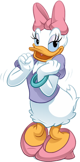 Daisy Excited Disney Duck, Disney Mickey, Disney Pixar, - Disney Daisy Duck On Board 'baby On Board' Car Window (288x554), Png Download