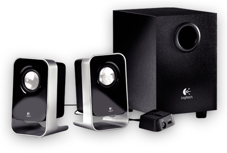 Logitech Speaker Ls21 (455x500), Png Download