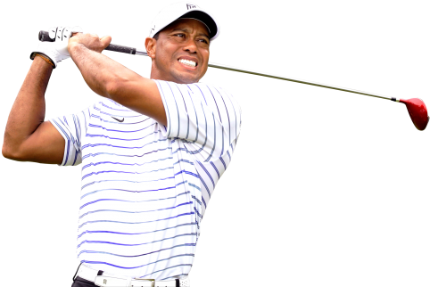 Tiger Woods Png Transparent Image - Tiger Woods Golf Png (500x334), Png Download