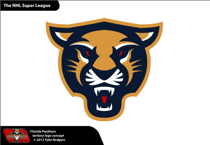 Nhl Super League - Florida Panthers Logo Redesign (720x500), Png Download