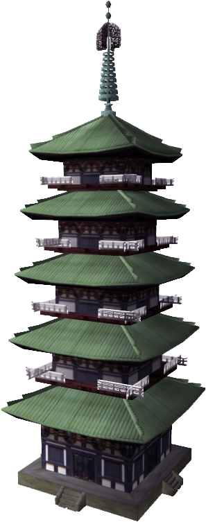 Japanese Buddhist Temple - Christmas Tree (317x753), Png Download