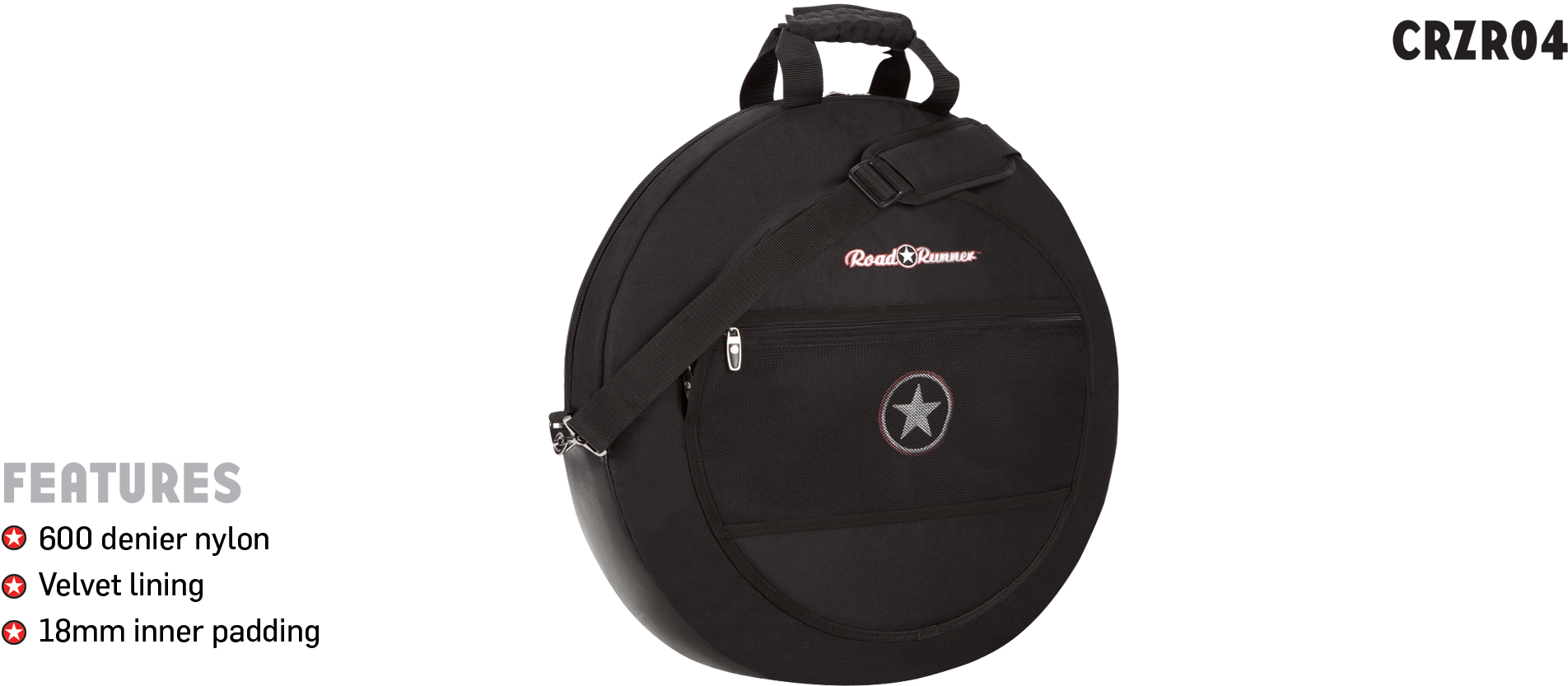 Padded Cymbal Bag Road Runner Crzr04 - Bag (1920x900), Png Download