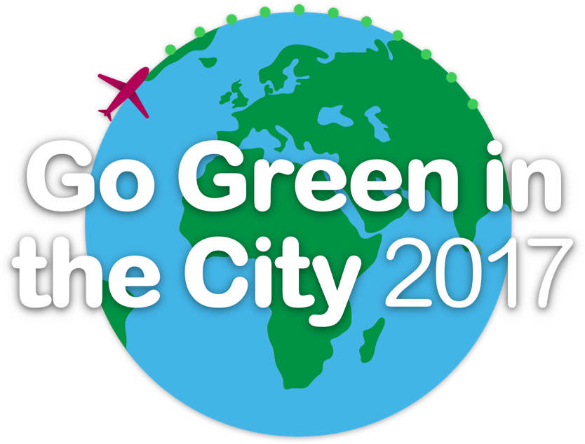 Green In - Go Green In City (834x634), Png Download