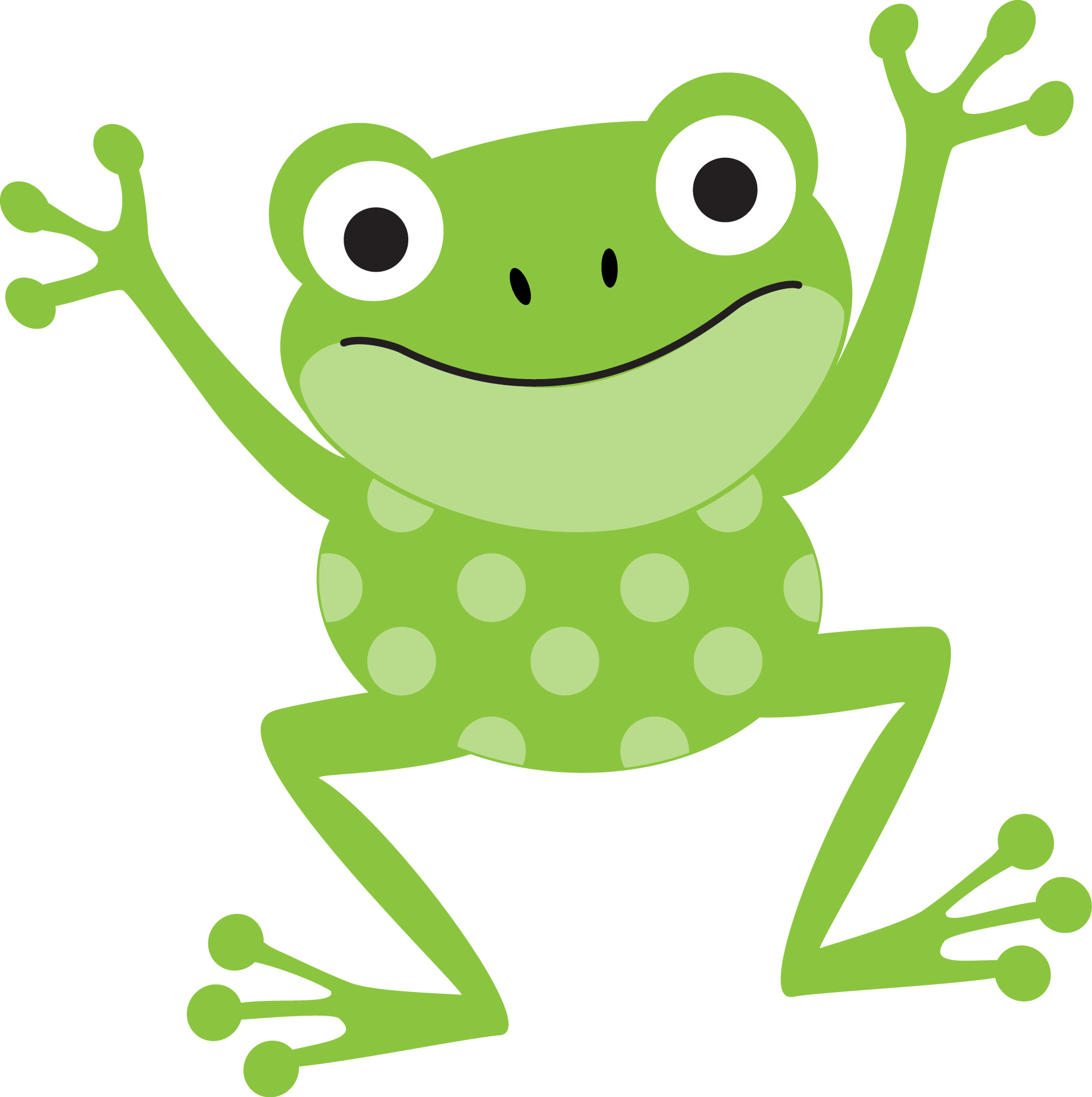 Download HD Frogs Cute Frog Clip Art Transparent PNG Image 