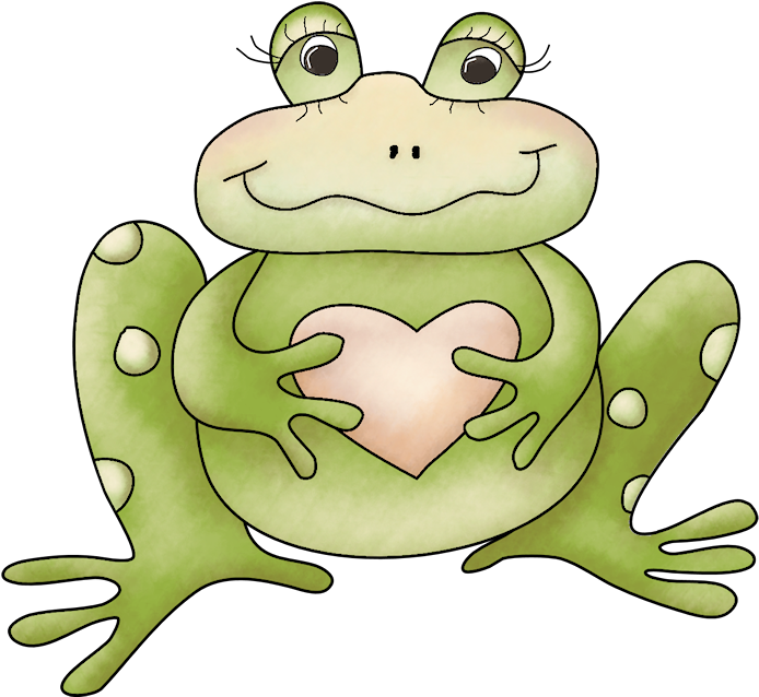 Frogs, Activities, Molde, Pintura - Little Sister Frog Rectangle Magnet (700x692), Png Download