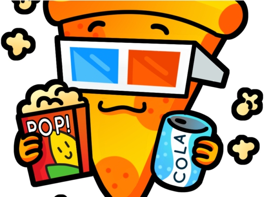 Pizza And A Movie Night 12/1 - Clip Art (600x400), Png Download