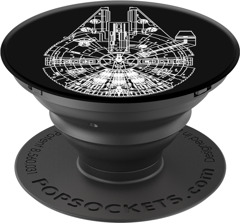 Aluminum Millennium Falcon - Tennessee Vols Popsocket (1000x1000), Png Download