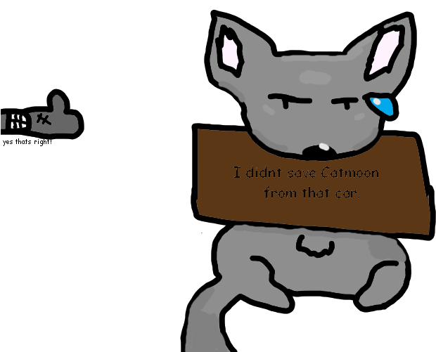 Catmoon And Doggo - Cartoon (700x500), Png Download