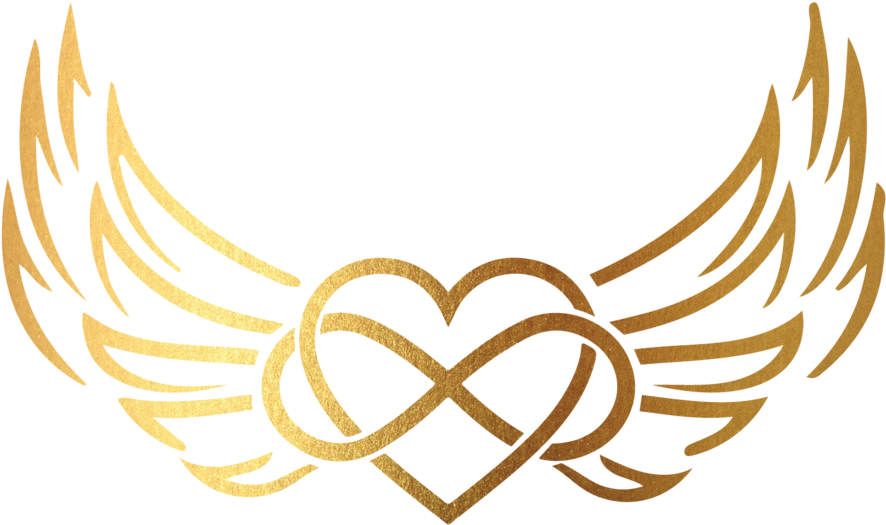 Gold Wings Png (1000x642), Png Download