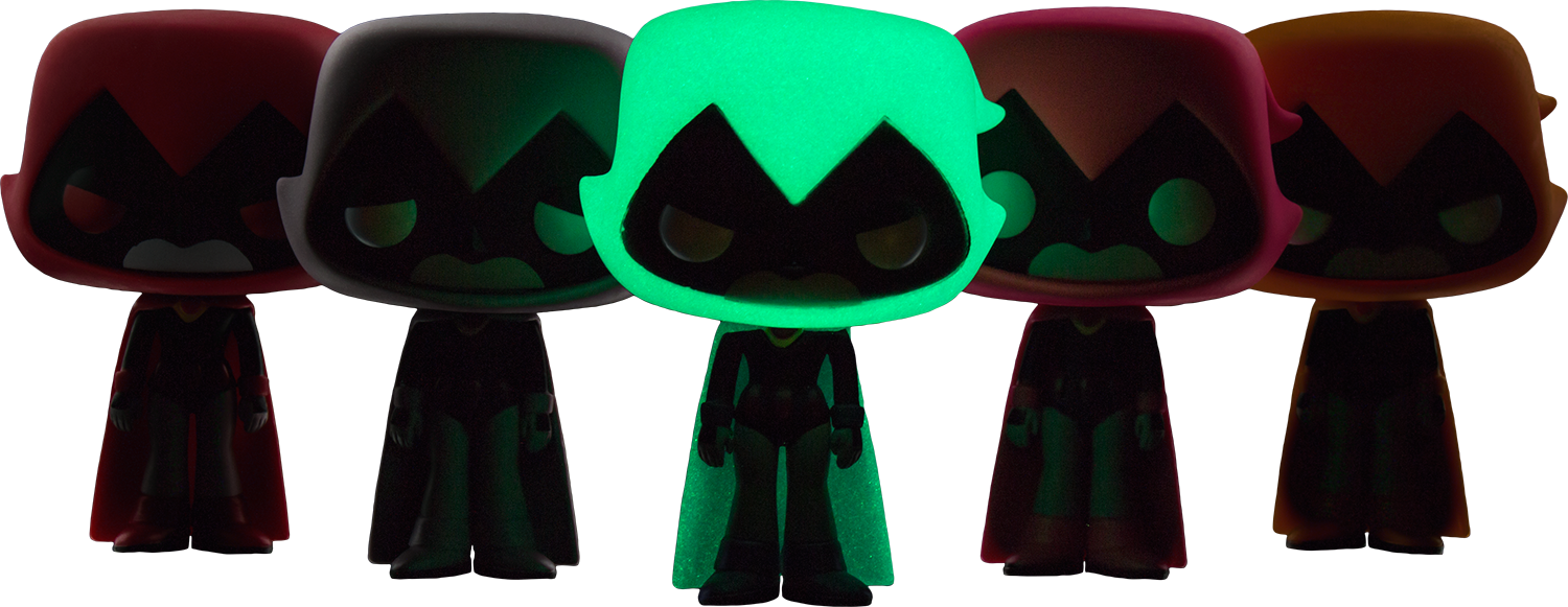 Teen - Raven Teen Titans Pop Glow (1500x581), Png Download