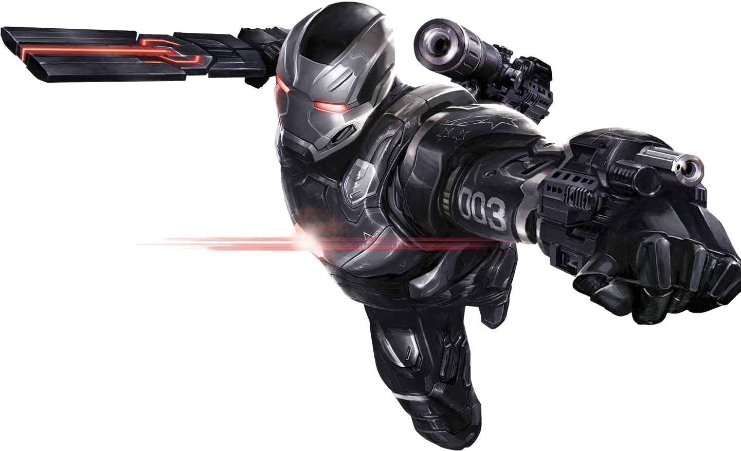 War Machine By Cptcommunist-d9v8wg7 - War Machine Civil War (1462x1002), Png Download