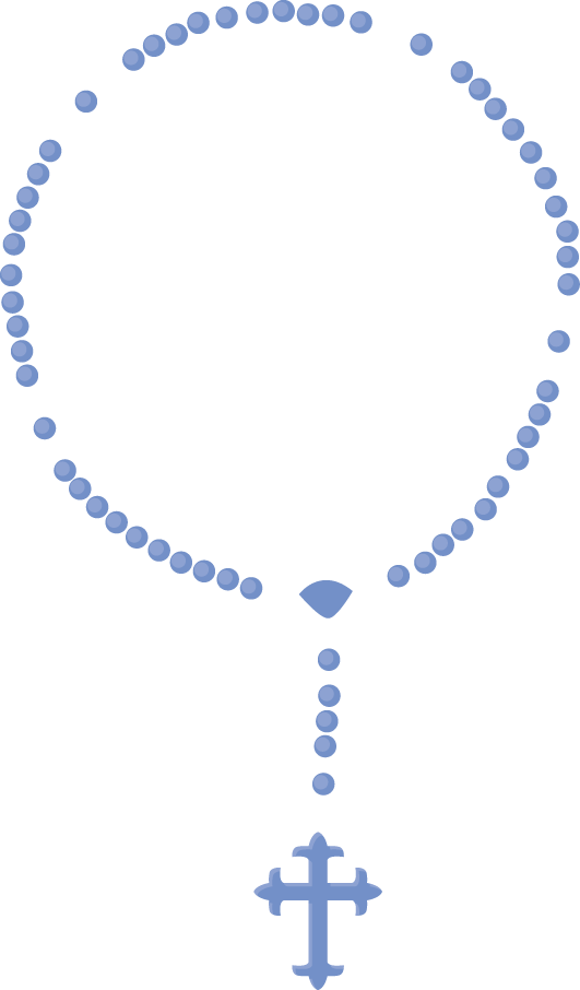 Jpg Royalty Free Catholic Rosary Clipart - Rosary Pink Png (531x906), Png Download