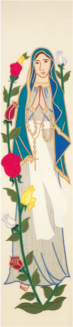 Ourladyofrosary - Mary (838x1600), Png Download