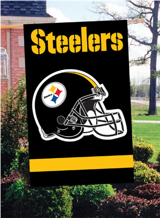 Pittsburgh Steelers Applique Banner Flag - Pittsburgh Steelers (434x434), Png Download