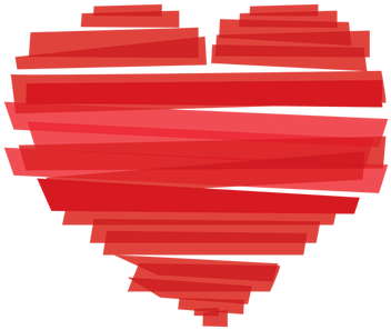 Girl Scouts Painting Parties - Heart (481x482), Png Download