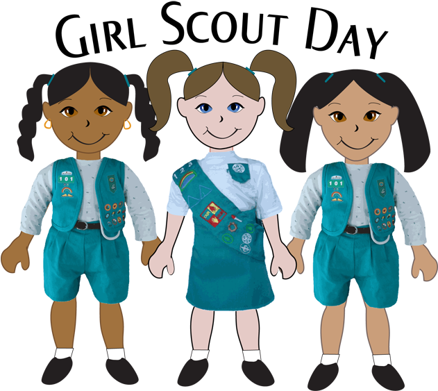 Girl Scout Clipart Clipart - Girls Scouts Day (630x578), Png Download