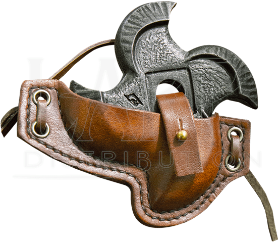 Tornado Shuriken Leather Holder - Leather (550x550), Png Download