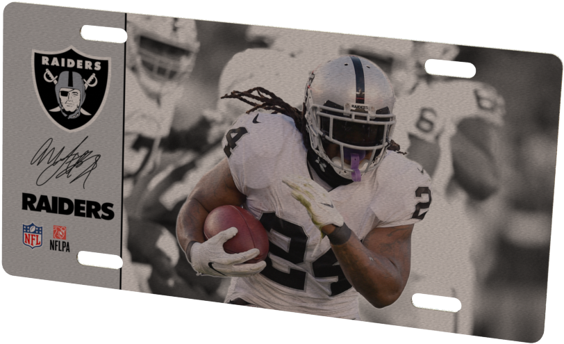 Oakland Raiders Marshawn Lynch Metal Photo - Oakland Raiders (1024x768), Png Download