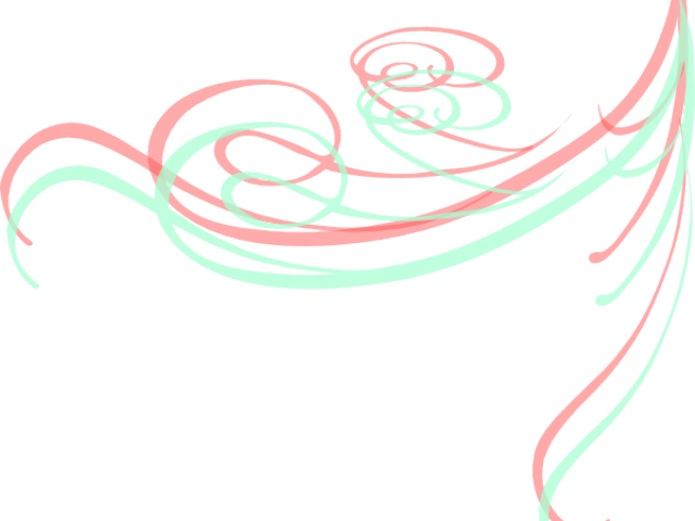 Decorative Line Gold Clipart Swirl - Salon Border Png (640x480), Png Download