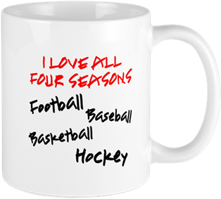 I Love All Four Seasons Mug - Mug (350x350), Png Download