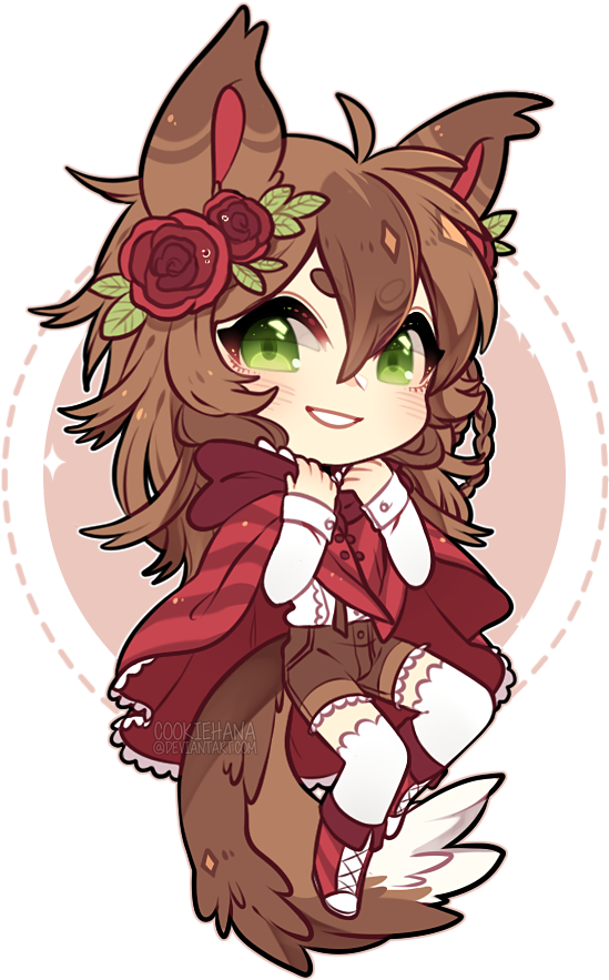 Bamboo Drawing Chibi - Das Personagens Do Terraria Anime Femininos (590x920), Png Download