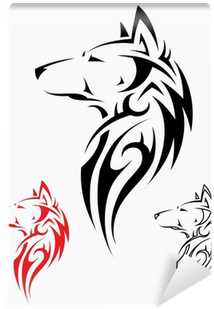 Tribal Wolf Tattoo - Tribal Wolf (400x400), Png Download