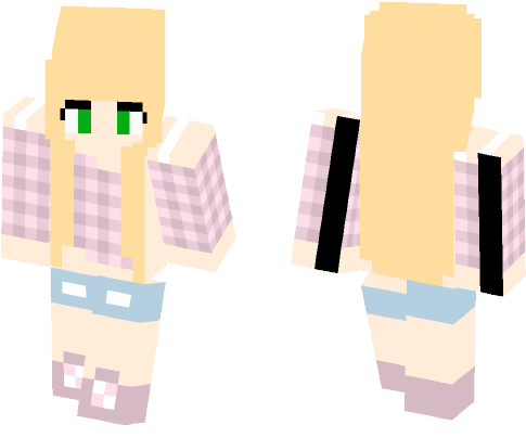 Kawaii Country Girl - Skin Minecraft Izumi Sagiri (584x497), Png Download