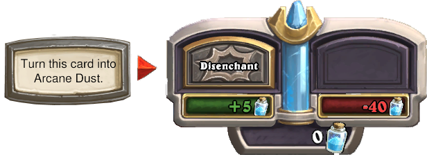 Crafting - Dust Hearthstone Png (616x224), Png Download