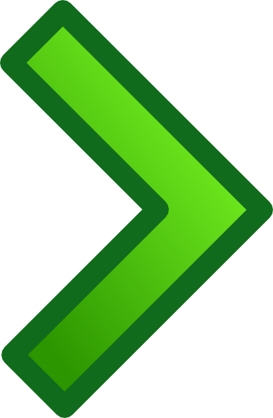 Green Right Arrow Png (396x607), Png Download