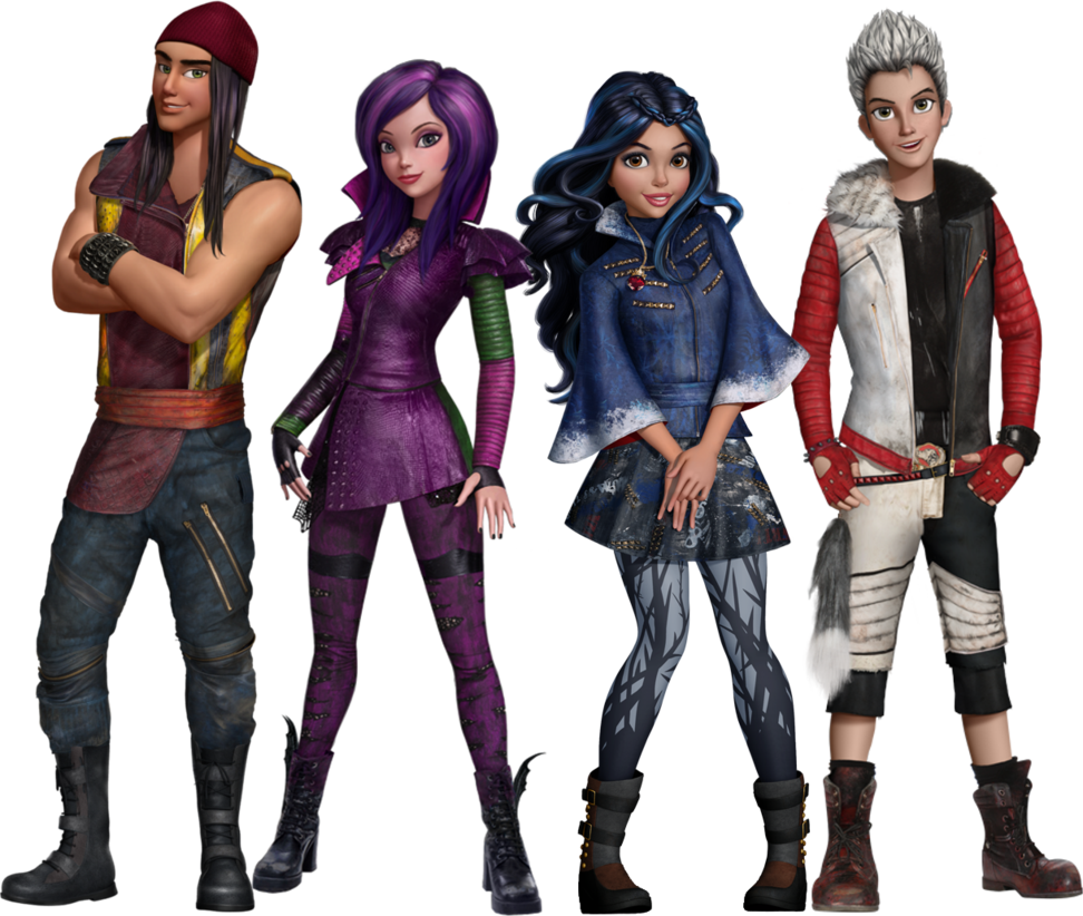 Disney Descendants Png Clipart Transparent - Disney Descendants Wicked World Wish Granted Cinestory (972x822), Png Download