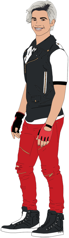 Banner Transparent Disney S Art Galore With Images - Descendants 2 Carlos Drawing (241x827), Png Download