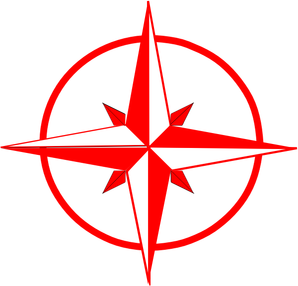 Compass Clipart Red - Red Compass Clip Art Png (600x576), Png Download