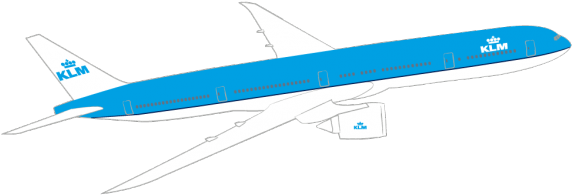Boeing 777-300er - Model Aircraft (588x279), Png Download