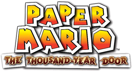 9) Paper Mario - Paper Mario Thousand Year Door Title (538x250), Png Download