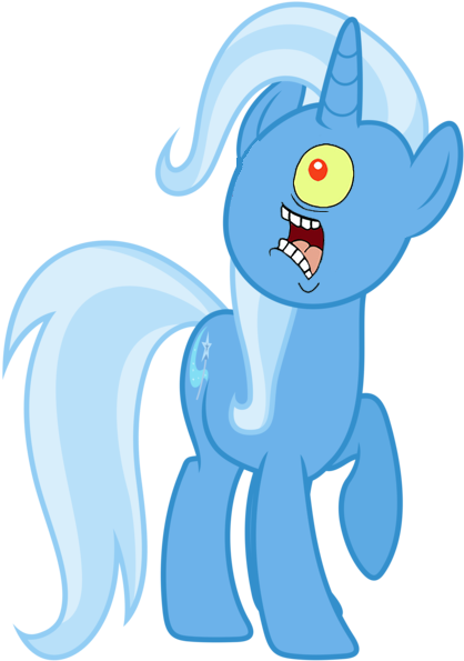 Face Swap, Female, Mare, Pony, Safe, Sheldon J - Mlp Trixie Vector (440x600), Png Download