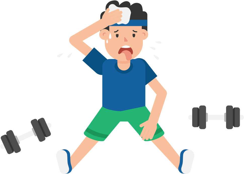 Open - Work Out Cartoon (2000x1126), Png Download