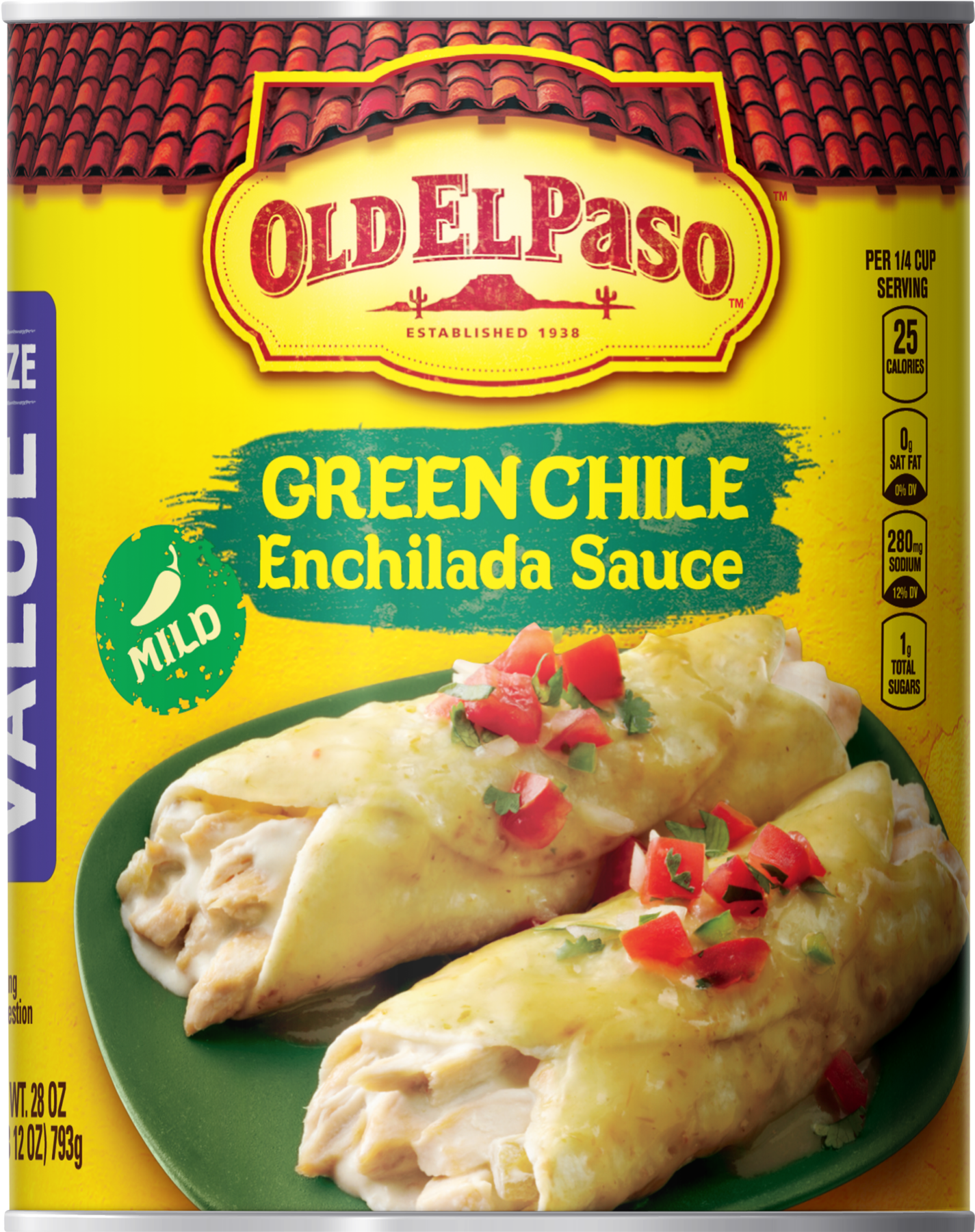 Old El Paso Green Chile Enchilada (1800x1800), Png Download