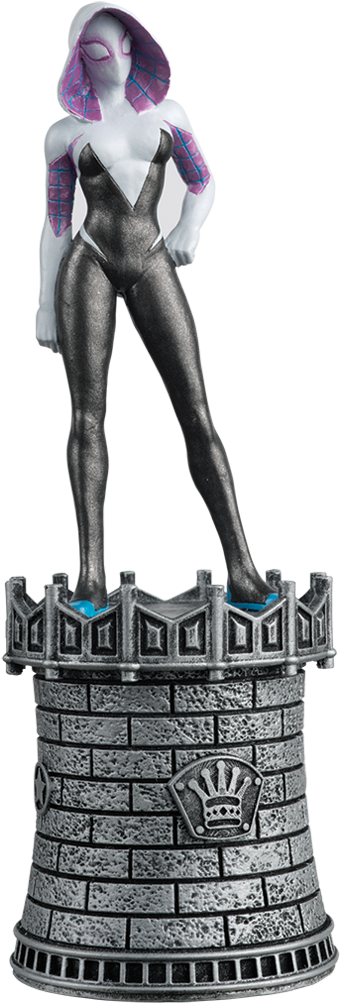 Mc-issue67 - Marvel Spider-gwen White Queen Chess Piece (600x1024), Png Download